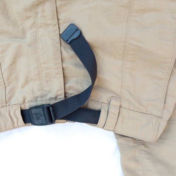 y2k cargo grunge north face khaki hiking pants with cargo style pockets - Picture 2 of 9